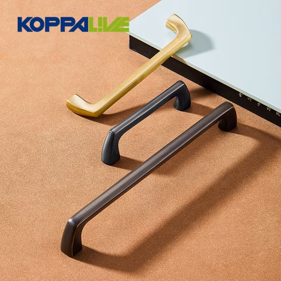 Koppalive Nordic Bedroom Furniture Cupboard Handles Drawer Pulls Solid Brass Handles for Kitchen Cabinet