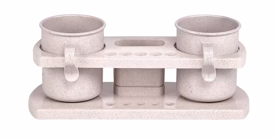 Toothbrush Holder, Upgraded Bathroom Toothbrush Caddy, Toothbrush and Toothpaste Organizer Rack/Holder Stand