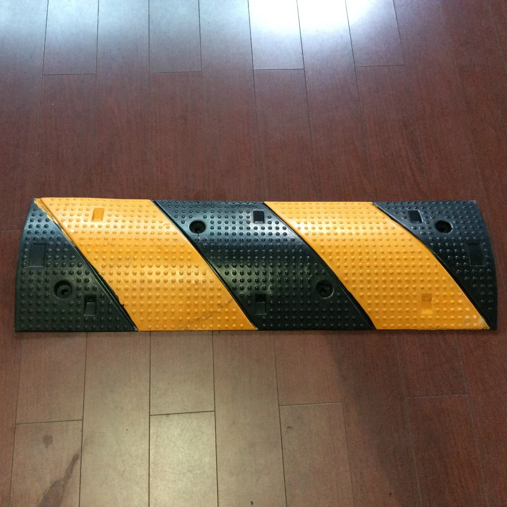 Speed bump hump rubber hump parking sloping modular road heavy duty speed hump for roadway