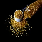 Sprinkles in Bulk for Cake Decoration Golden Sanding Sugar