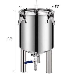 Stainless Steel Conical Fermenters Brewing Equipment Ferment Tanks 26L