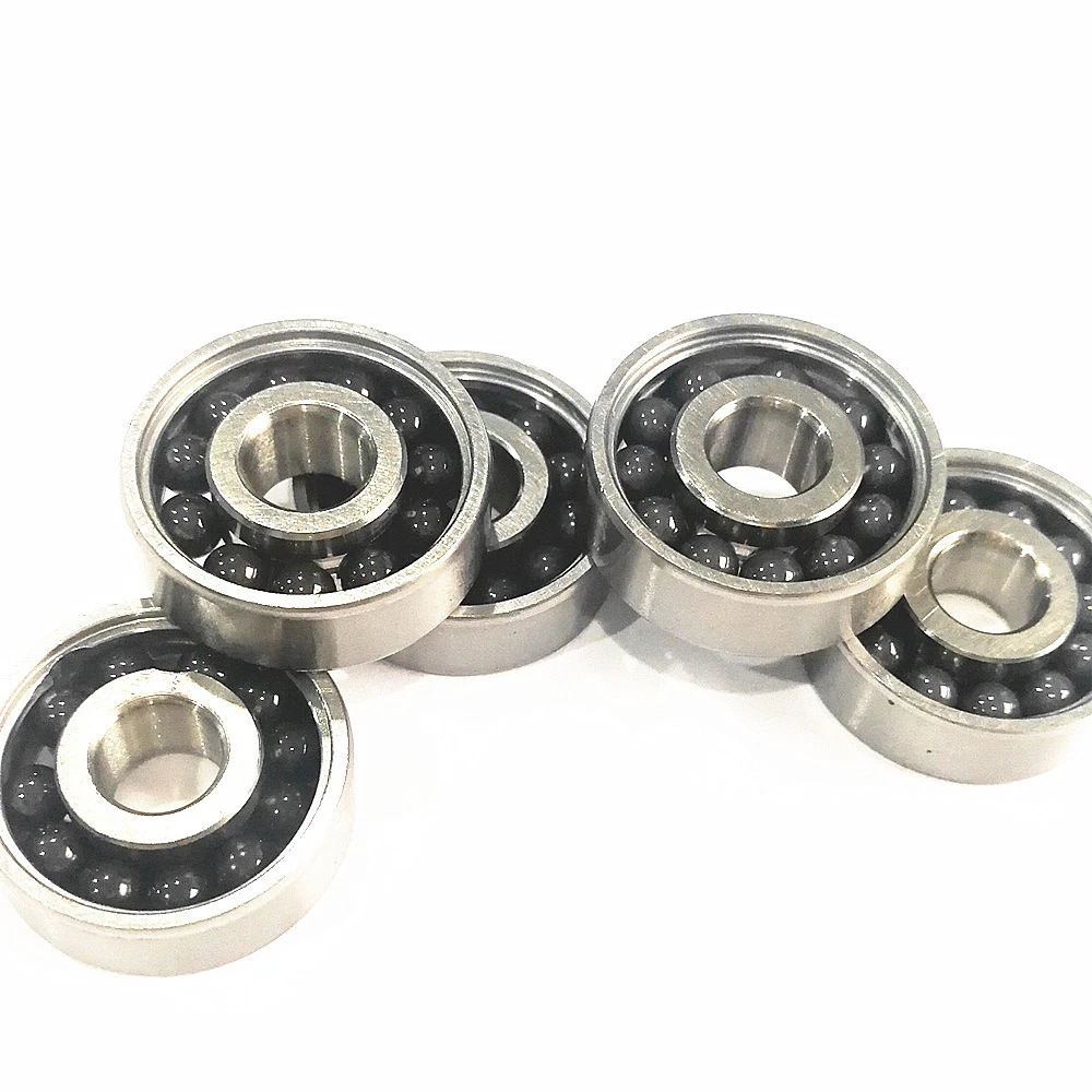 Stainless steel hybrid ball bearings with Zirconia /ZrO2 /Silicon nitride/Si3N4 Ceramic ball 608 8mmX22mmX7mm