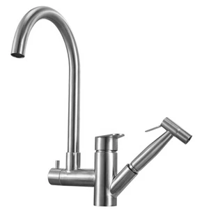 Stainless Steel Instant Hot Water 3 Way Kitchen Faucet