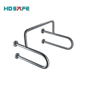Stainless steel Toilet Safety Disabled Grab Bar with toilet roll holder