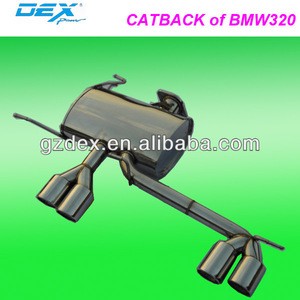 stainless steel tuning exhaust system for bmw 320