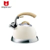 Stainless Steel Whistling Tea Kettle Water kettle with wooden handle for induction stove