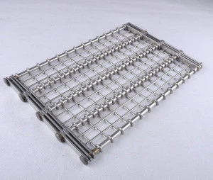 stainless steel wire mesh eye link belt conveyor chain for freezing equipment, drying machine