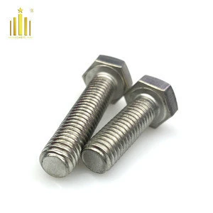 Standard size manufacturing fasteners stainless steel hex head bolts