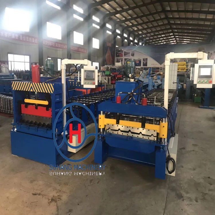 Steel Wave Profile Corrugated Roofing Sheet Roll Forming Machine