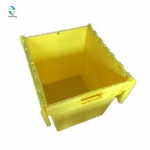 Storage plastic box moving crate with lid