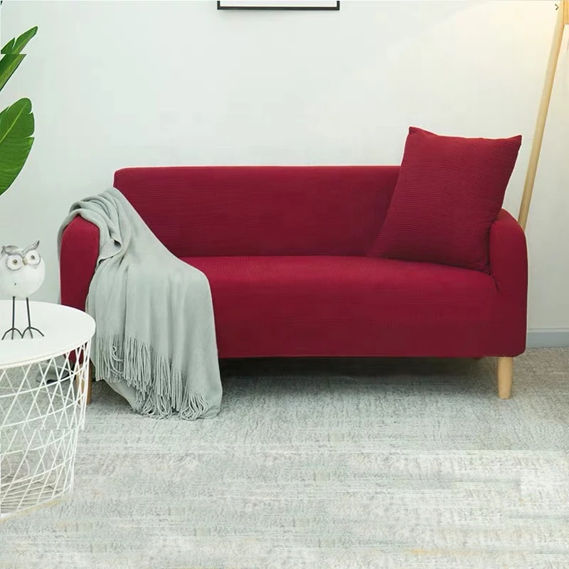 Stretch sofa slipcover spandex jacquard soft couch sofa cover