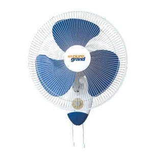 Strong air parts design wall mount blue commercial industrial home decorative mounted wall fan with control