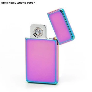 Sublimation rechargeable windproof electric USB lighter