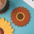 Import Sunflower Flower Table Mat Pvc Soft Plastic Placemat Glass Coaster Heat Insulation Cute And Practical Place Mat from China