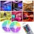 Import Super Bright LED Flexible Strip Waterproof IP65 12V DC SMD5050 5/M 30LEDs/M Power Adaptor Remote Controller RGB LED Strip light from China