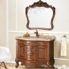 Superior  Single Sink Solid Wood Vanity Commercial Vanities Bathroom Furniture