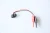 Import T Type 15cm Black/Blue Faux Leather 9v Battery Snap Clip Connector with Red/Black Test Hook from China