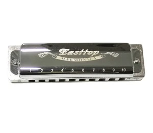 T008 EASTTOP beautiful 10holes harmonica key of c diatonic harmonica