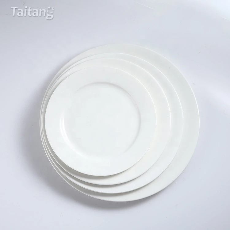 Taitang Ceramic Catering Dinner Plates, Hotel Used Cheap Dinner Plates, Restaurant Dishes Dining Plate Set