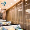 The golden metal mesh curtain for outdoor decoration wire mesh