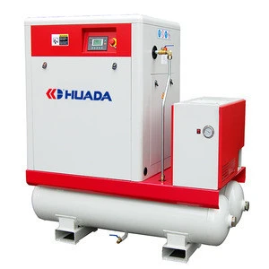 The manufacturer produces professional screw air compressor equipment with tanks