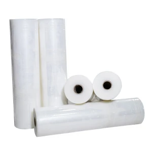 The size can be customized environment-friendly transparent PE plastic film mattress packaging film roll