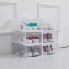 Thickened Flip Folding Transparent Plastic Stackable Shoe Box Under Bed Organize Storage Shoe Box