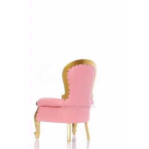 THRONE KINGDOM Manufacturer Princess Throne Chair For Children in Pink and Gold