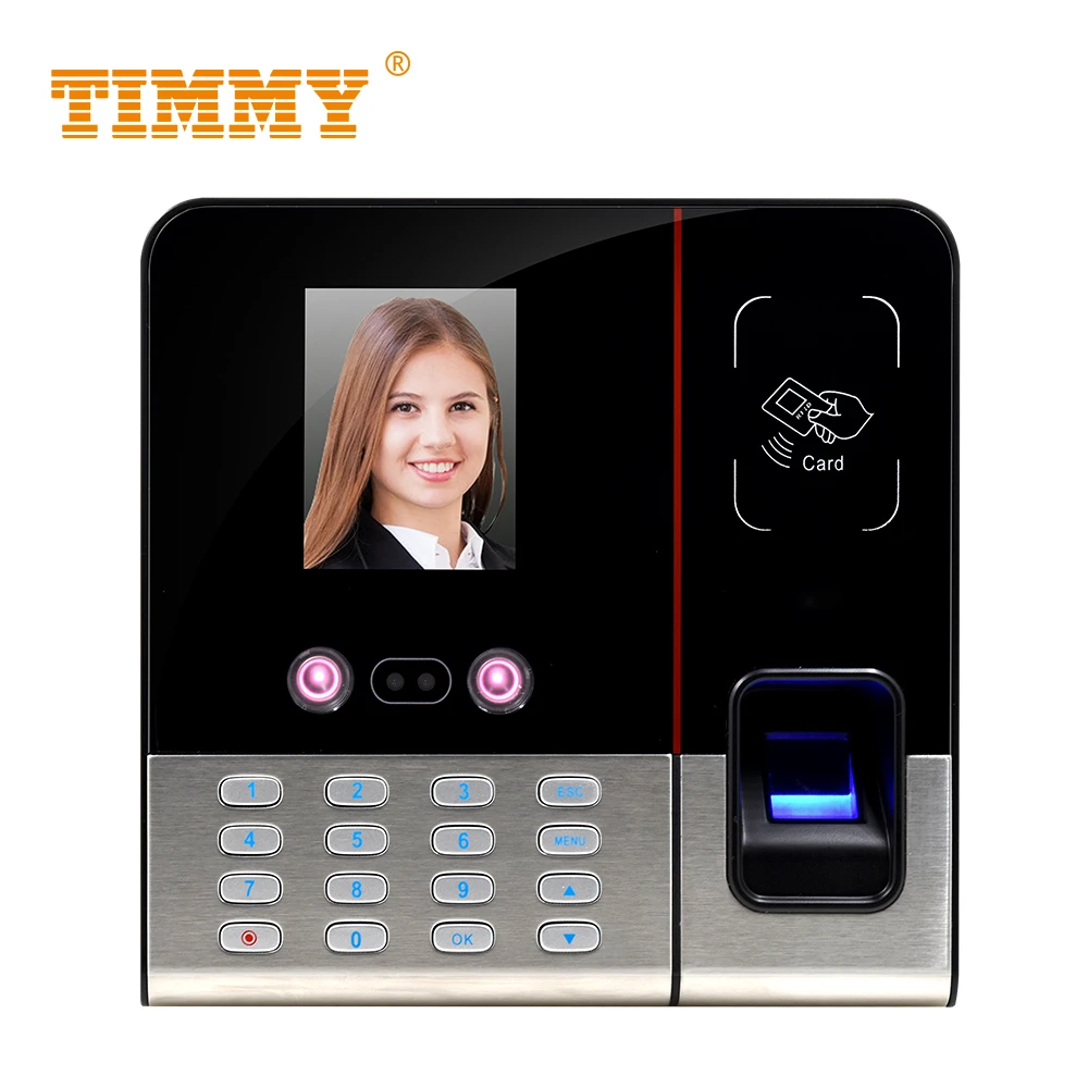 TIMMY TCP/IP biometric face recognition fingerprint time attendance machine