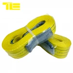 TLE heavy duty polyester webbing sling  universal recovery tow straps belt