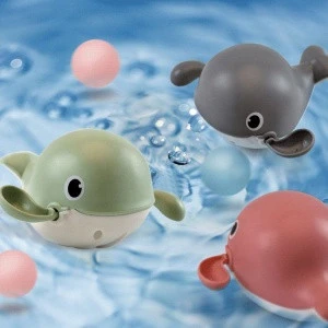 Toddler Bathtime Wind Up Floating Animals Toys Bathtub Pool Water Play Baby Cute Swimming Whale Bath Toy