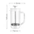 Top Quality 350Ml Small French Press Glass Coffee Plunger Coffee Maker