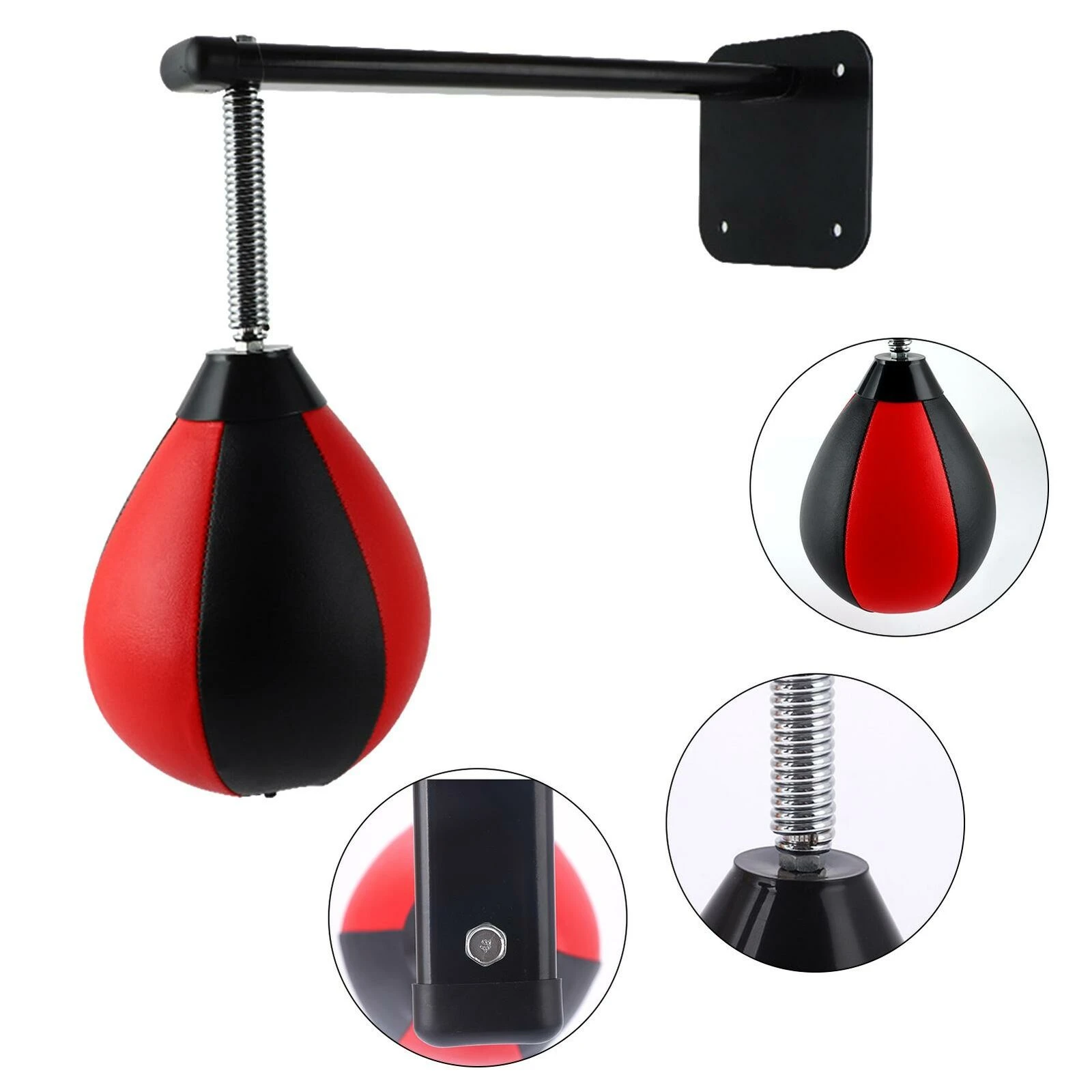 Top Quality Design PU Leather Punching Ball Pear Boxing Bag Reflex Speed Balls Fitness Training Double End Boxing Speed Balls