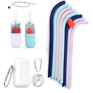 Top Selling Drinking Reusable  Silicone Straw Bpa Free,Bubble Tea Drinking Straw Biodegradable