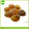 Transparent acrylic handmade loose amber beads/ imitation baltic amber