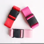Travel luggage strap/polyester luggage belt with lock/travel luggage bag belt
