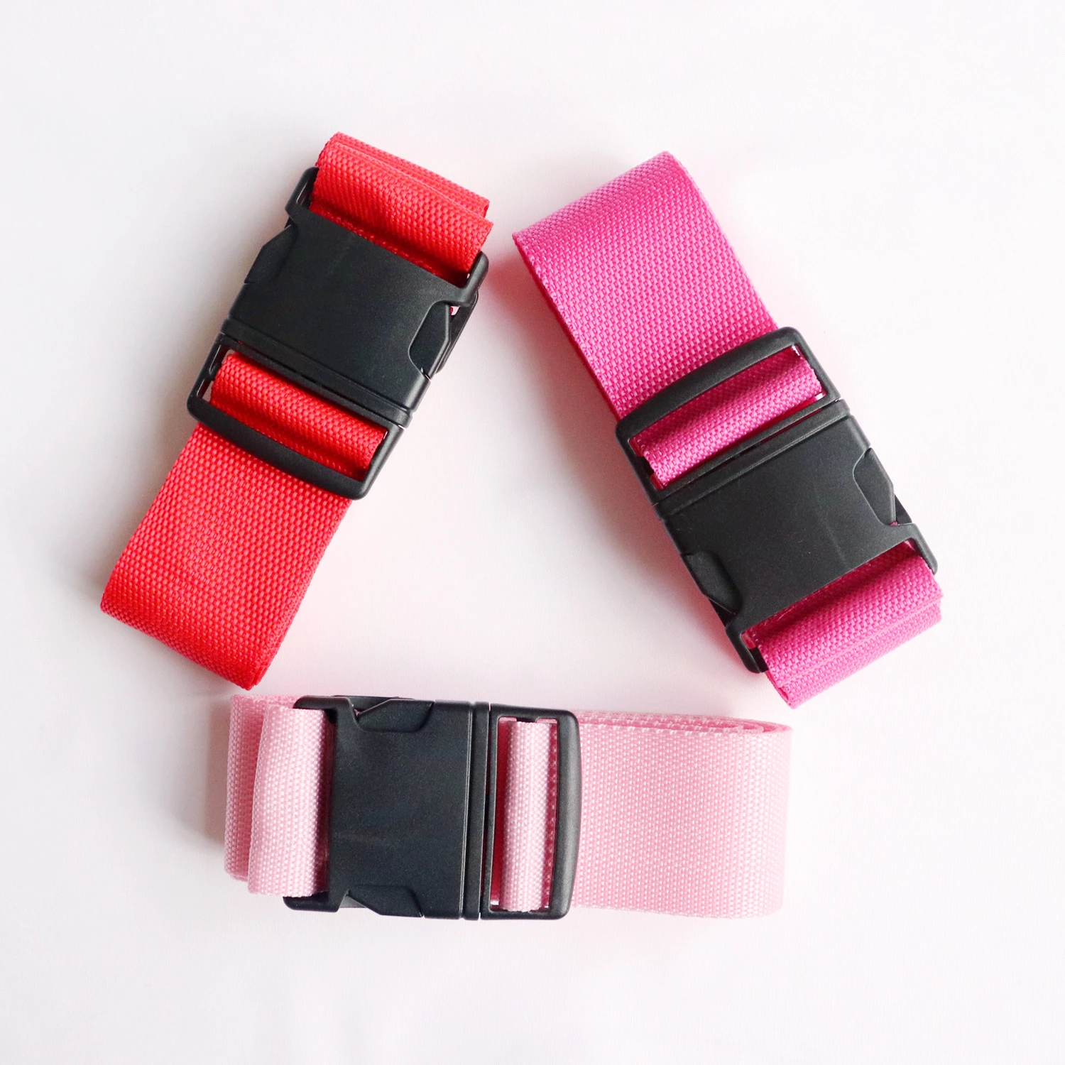 Travel luggage strap/polyester luggage belt with lock/travel luggage bag belt