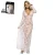 Import Two Color Four Size Mature Women Sexy Lace Wedding Long Nightgown from China