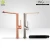 Import Ultra thin new 304 stainless steel brushed gold, black, gray, rose gold colors faucet kitchen Basin bathroom faucets from China