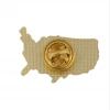 United States Outline American Flag Patriotic Lapel Pin