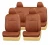 Import Universal Car Seat Protector with beige color full set leather car seat cover from China