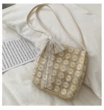 UNKGO XM8767 Fashion 2020 Small Bag Women Candy Color weaving Messenger Bags Female Handbag Shoulder Bag