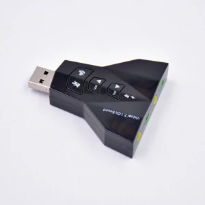 USB 2.0 to 5.1 External Optical Audio Sound Card Adapter for Notebook PC