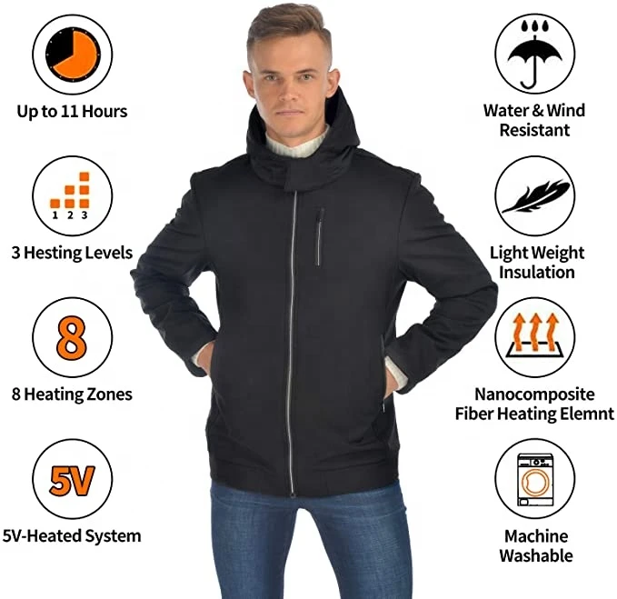 usb heated warm vest men women heating coat battery powered heated vest electric heated clothing