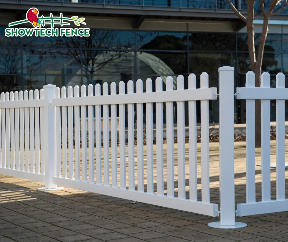 UV protection durable pvc temporary fence/vinyl portable garden fence