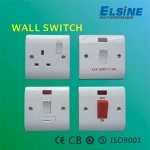 V series british style wall switch and socket