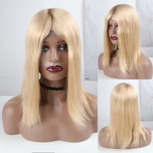 VAST wholesale stock blonde human remy hair topper toupee for women all poly hair pieces