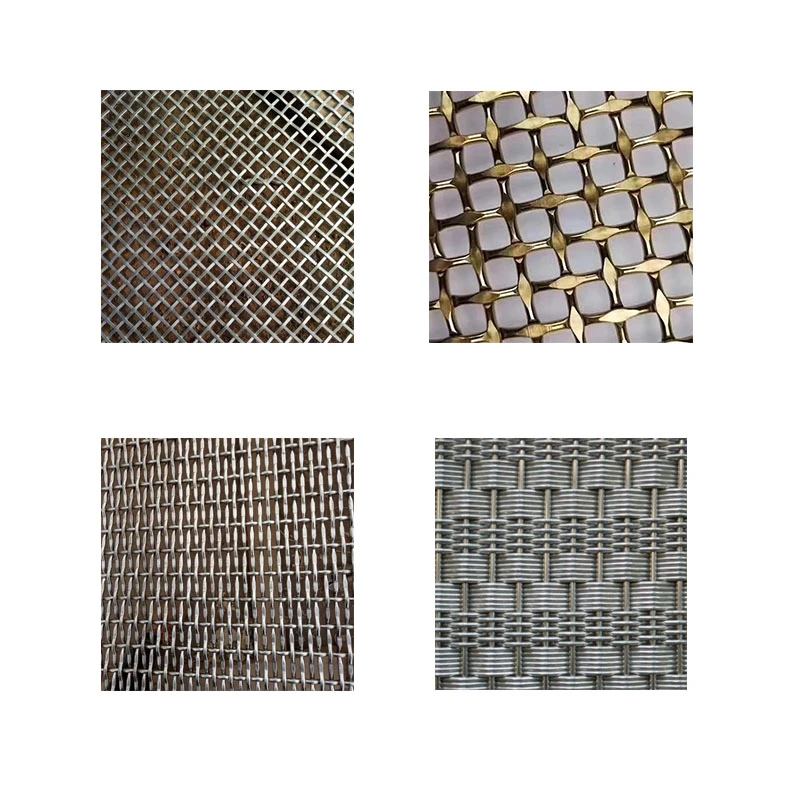 Walls metal  brass stainless steel alloy decorated crimped wire mesh