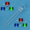 Wanfeng brand high lumens low power consumption multi-color flashing led 2 pin 3mm 5mm rgb led diode