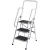 Import Warehouse Steel Safety Rolling Mobile Platform Ladder with Handrails from China